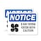Signmission X-Ray Room Enter With Caution Sign With Symbol, 14 in W x Rectangle, Vinyl Decal OS-2PACK-NS-D-1014-L-19083 - alternate 1